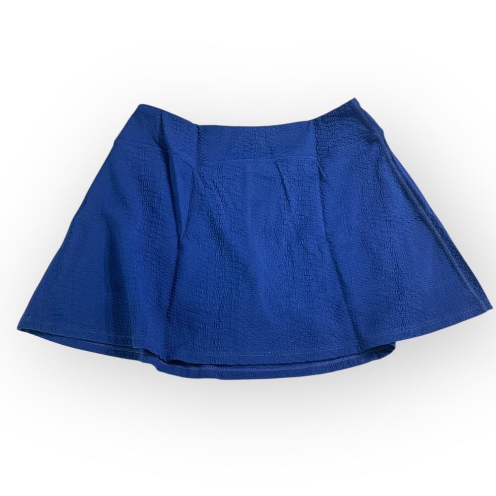 GIGI C Revolve Heidi Mini Skort Women's Large Royal Blue Textured New